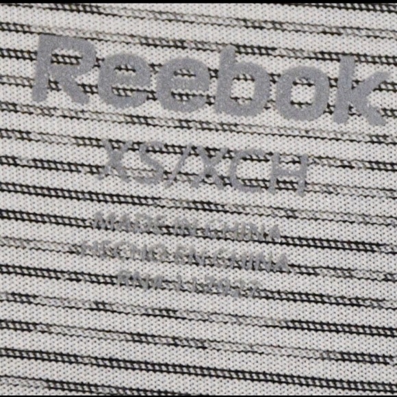 REEBOK Dri Fit V Neck Stripe Shirt Sz. XS - Picture 7 of 8